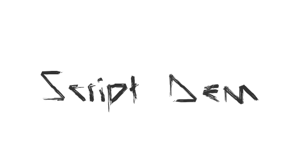 Script Demolition font thumb